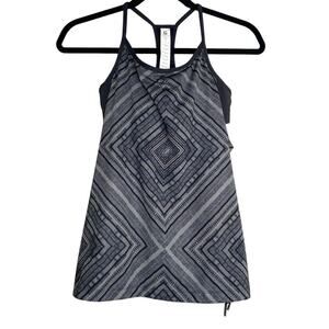 Fabletics Gray Norwalk Diamond 2-in-1 Tank Top XS
